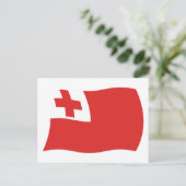 Tonga Vlag Ansichtkaart Briefkaart (Staand voorkant)