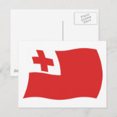 Tonga Vlag Ansichtkaart Briefkaart (Voorkant / Achterkant)