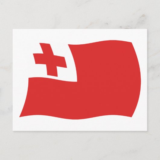 Tonga Vlag Ansichtkaart Briefkaart (Voorkant)