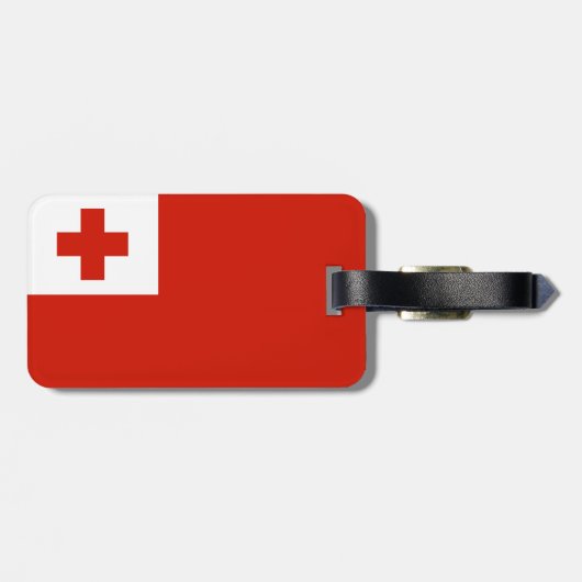 Tonga vlag bagagelabel (Achterkant horizontaal)