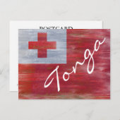 Tonga-vlag Briefkaart (Voorkant / Achterkant)
