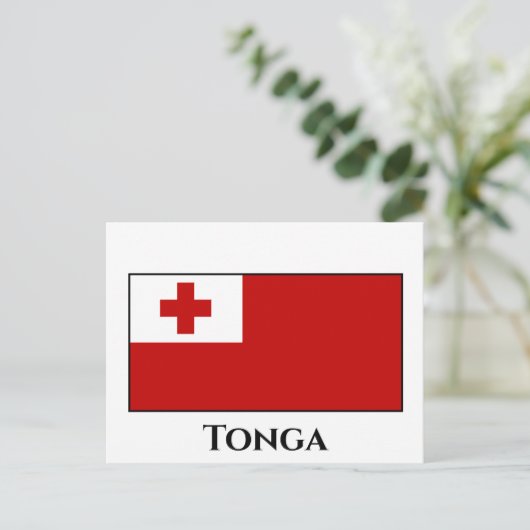Tonga-vlag Briefkaart (Staand voorkant)