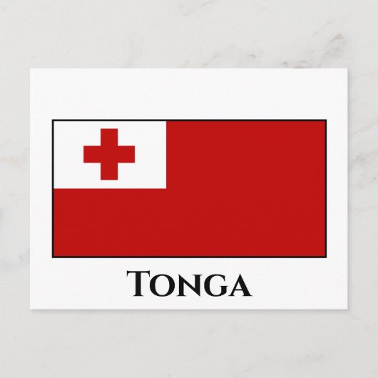 Tonga-vlag Briefkaart (Voorkant)