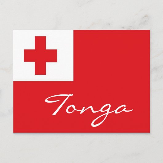 Tonga vlag briefkaart (Voorkant)