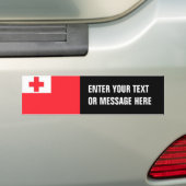 Tonga-vlag Bumpersticker (Op auto)