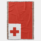 Tonga vlag deken (Voorkant Verticaal)