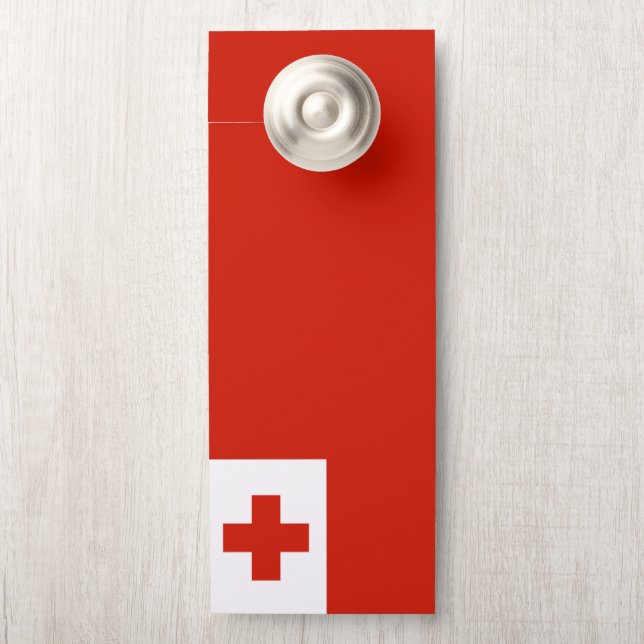 Tonga vlag deurhanger (Op knop)