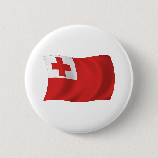 Tonga Vlag Knop Ronde Button 5,7 Cm (Voorkant)