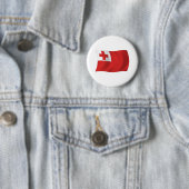 Tonga Vlag Knop Ronde Button 5,7 Cm (In situ)