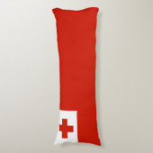 Tonga vlag lichaamskussen (Voorkant Verticaal)