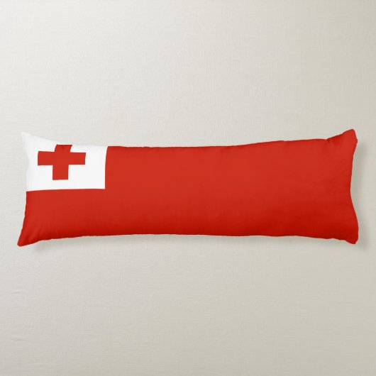 Tonga vlag lichaamskussen (Voorkant)