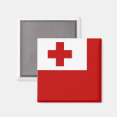 Tonga-vlag Magneet (Voorkant / Achterkant)