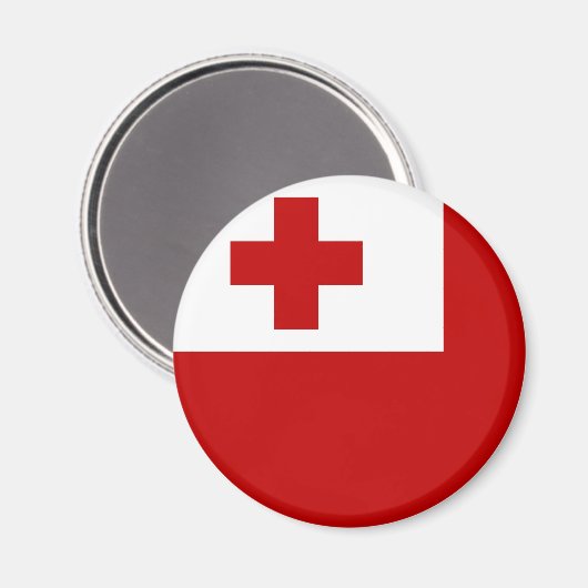 Tonga-vlag Magneet (Voorkant / Achterkant)