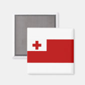 Tonga-vlag Magneet (Voorkant / Achterkant)