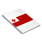Tonga-vlag Notitieboek (Rechterzijde)