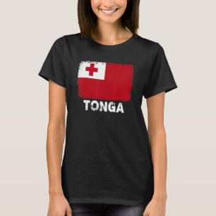 Tonga vlag ondersteunt Tonga Mensen Vrouwen Mannen T-shirt