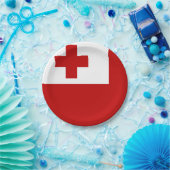 Tonga-vlag Papieren Bordje (Feest)