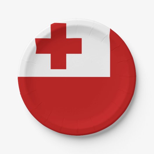 Tonga-vlag Papieren Bordje (Voorkant)