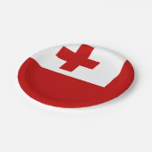 Tonga-vlag Papieren Bordje (Gekanteld)
