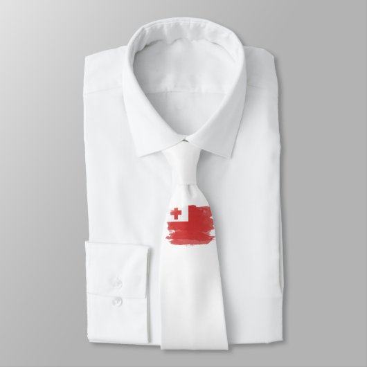 Tonga vlag penseelstreek, nationale vlag stropdas (Gebonden)