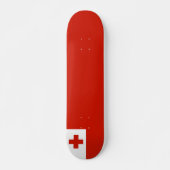 Tonga vlag persoonlijk skateboard (Voorkant)