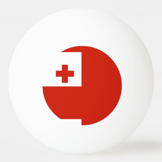 Tonga vlag pingpongbal (Achterkant)