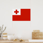 Tonga vlag poster (Keuken)