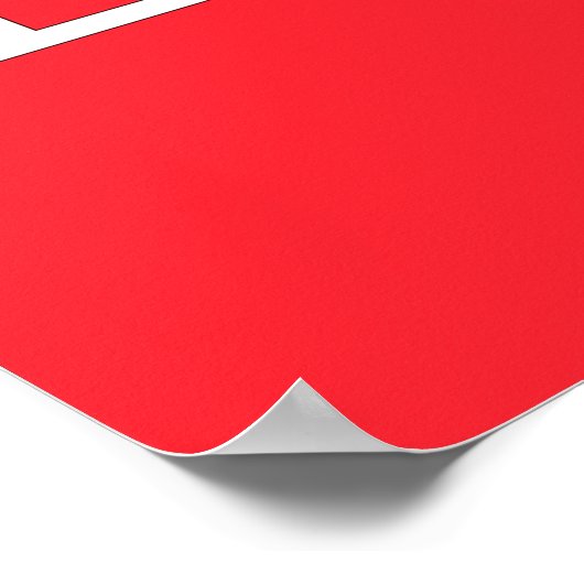 Tonga-vlag Poster (Hoek)