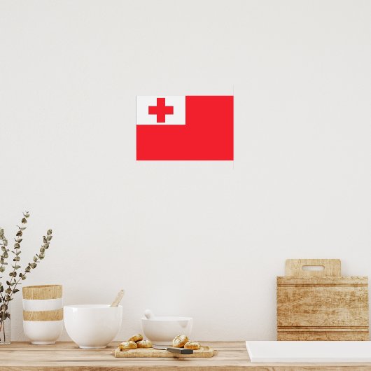 Tonga-vlag Poster (Keuken)
