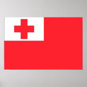 Tonga-vlag Poster (Voorkant)