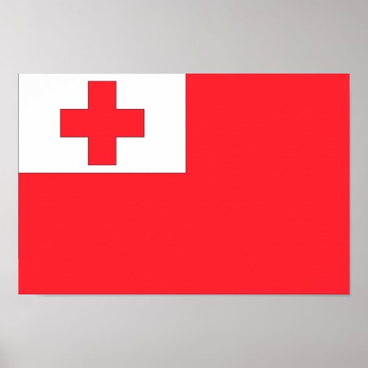 Tonga-vlag Poster (Voorkant)