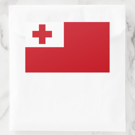 Tonga-vlag Rechthoekige Sticker (Tas)