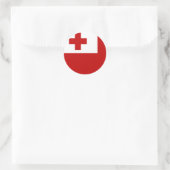 Tonga-vlag Ronde Sticker (Tas)