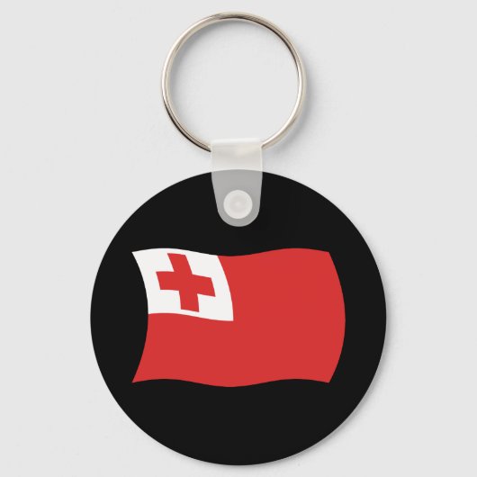 Tonga Vlag Sleutelhanger (Voorkant)