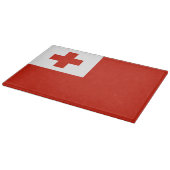 Tonga vlag snijplank (Hoek)