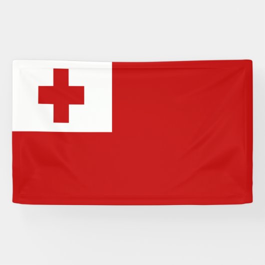 Tonga vlag spandoek (Horizontaal)