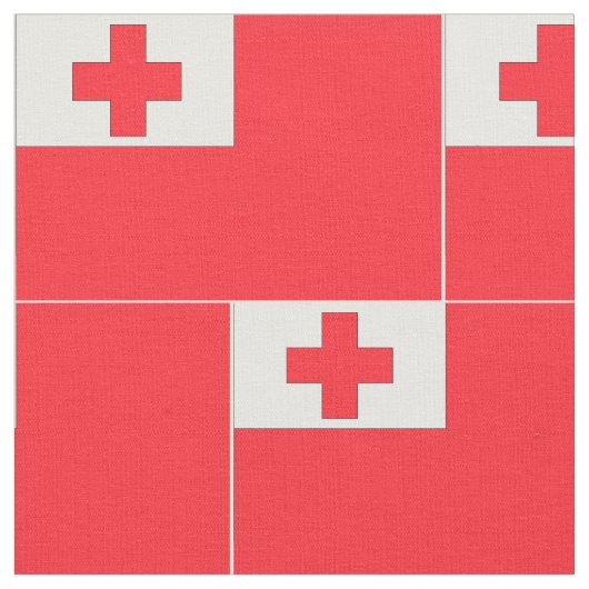 Tonga-vlag Stof (Close Up)