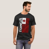 Tonga-vlag T-shirt (Voorkant volledig)