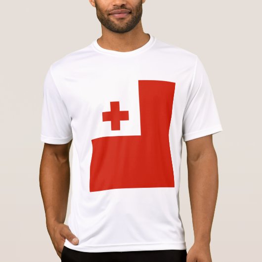 Tonga vlag t-shirt (Voorkant)