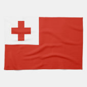 Tonga vlag theedoek (Horizontaal)