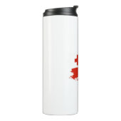 Tonga vlag thermosbeker (Gedraaid links)