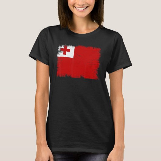  Tonga vlag Tongan Onafhankelijkheidsdag T-shirt (Voorkant)