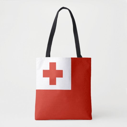 Tonga vlag tote bag (Voorkant)