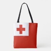 Tonga vlag tote bag (Achterkant)