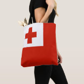 Tonga vlag tote bag (Dichtbij)