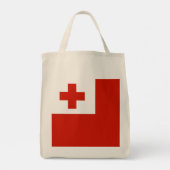 Tonga vlag tote bag (Achterkant)