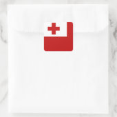 Tonga-vlag Vierkante Sticker (Tas)