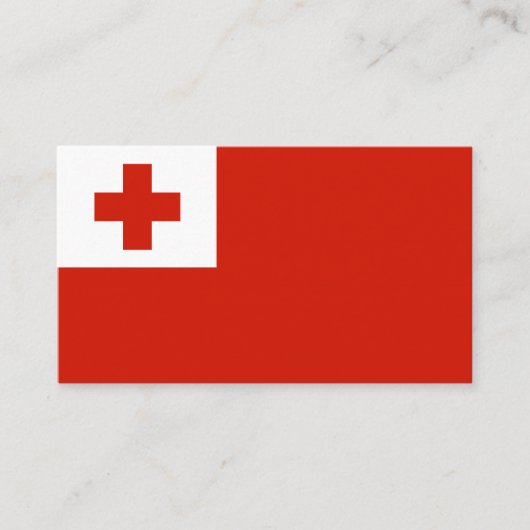Tonga vlag visitekaartje (Voorkant)