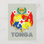 Tonga-wapenschild Briefkaart (Voorkant)