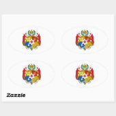 Tonga-wapenschild Ovale Sticker (Vel)